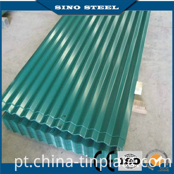 Color Coated Corrugated Steel Roofing Sheet with Film